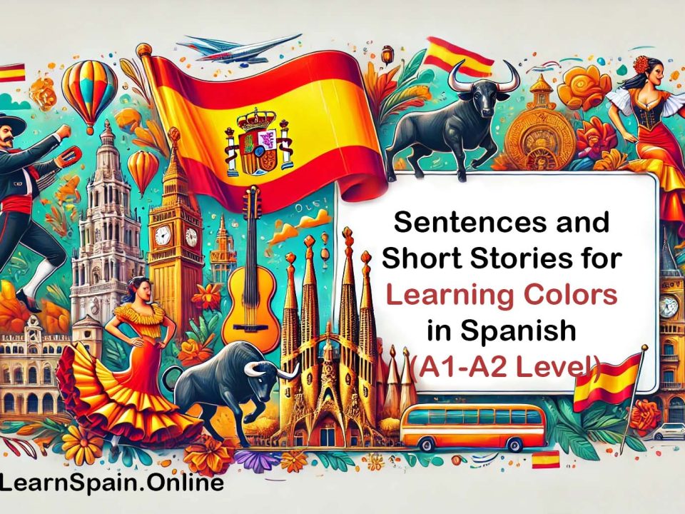 Sentences and Short Stories for Learning Colors in Spanish (A1-A2 Level)